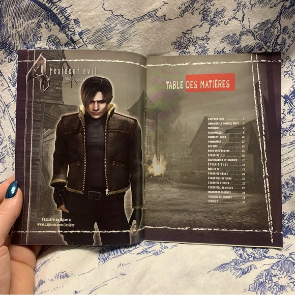 (Manual Only) Resident Evil 4 Nintendo Wii Authentic French - Picture 4 of 4